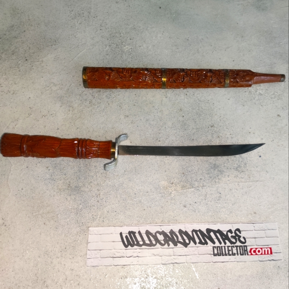 Hand Carved Indonesia Kelewang - Sword